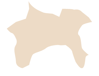 神奈川県の形のイラスト