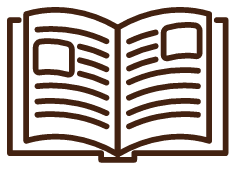 開いた状態の本のイラスト